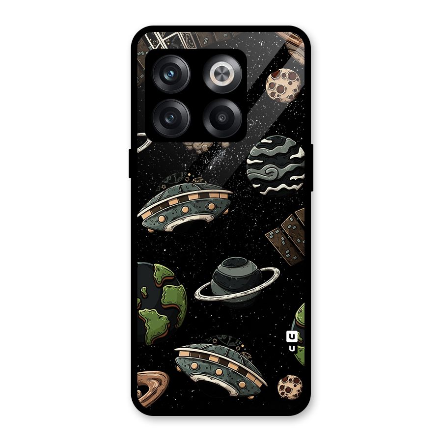 Cosmos Night Sky Anime Pattern Glass Back Case for OnePlus 10T