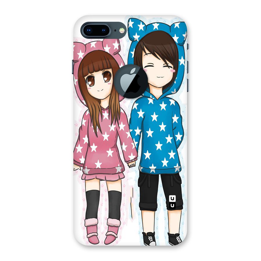 Couple In Stars Back Case for iPhone 7 Plus Logo Cut