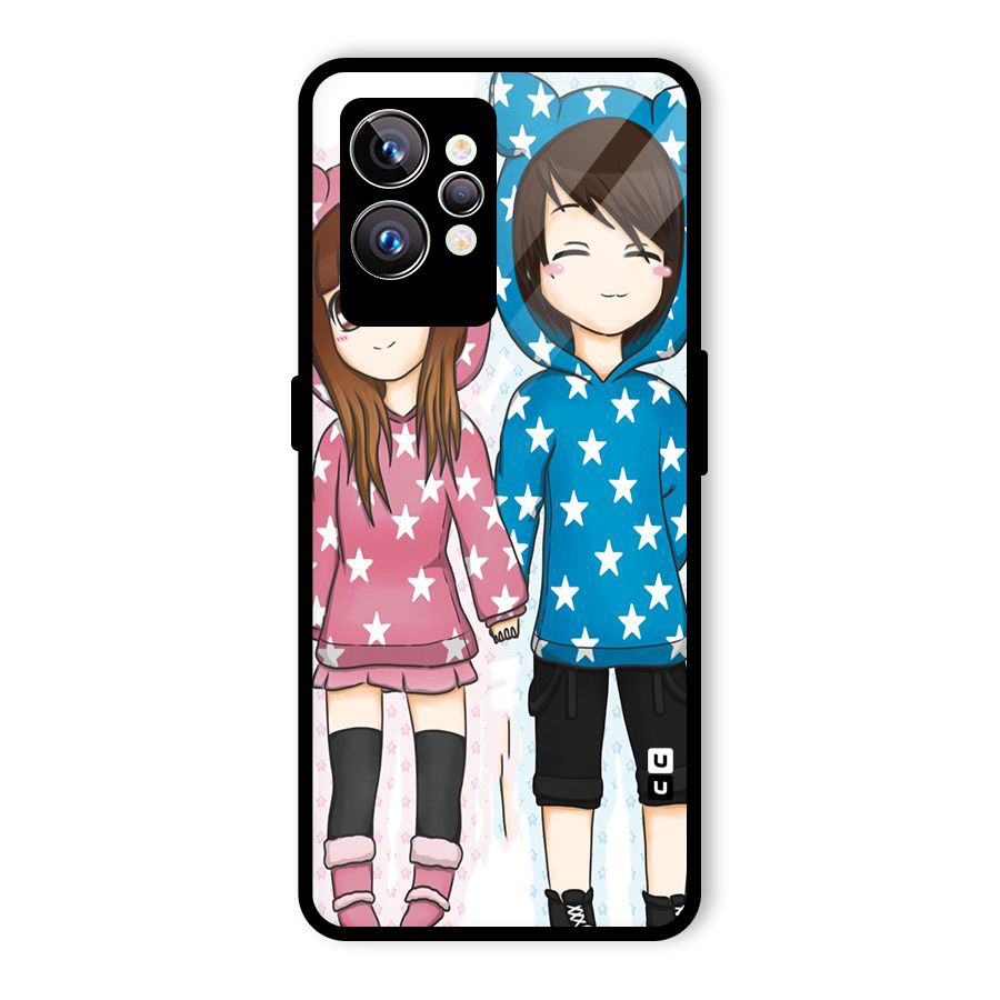 Couple In Stars Glass Back Case for Realme GT2 Pro