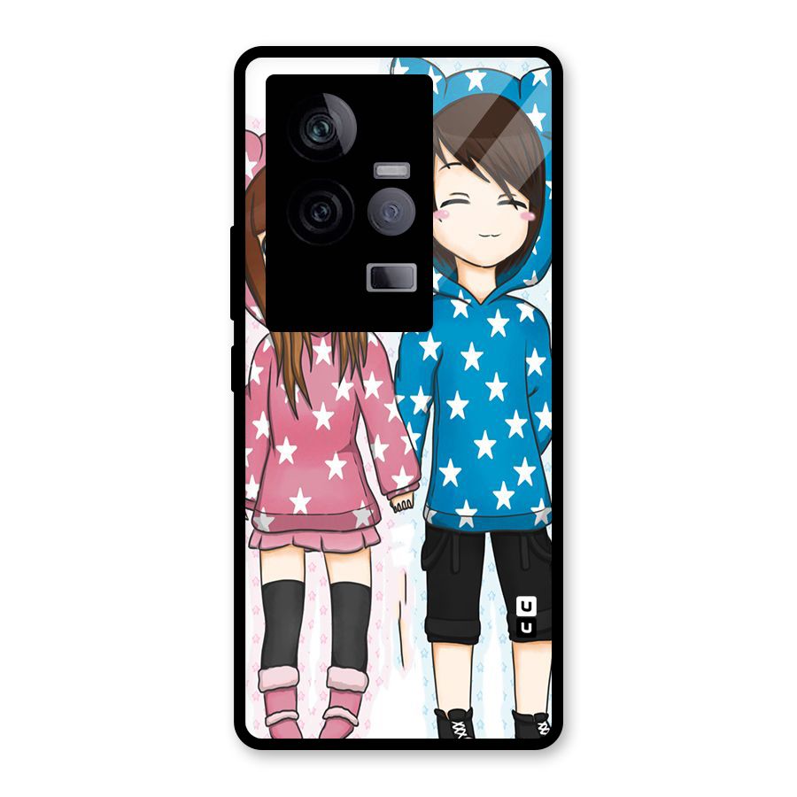 Couple In Stars Glass Back Case for Vivo iQOO 11 5G