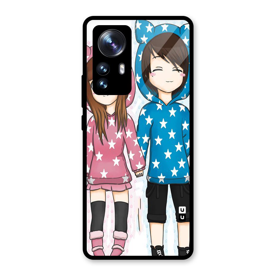 Couple In Stars Glass Back Case for Xiaomi 12 Pro