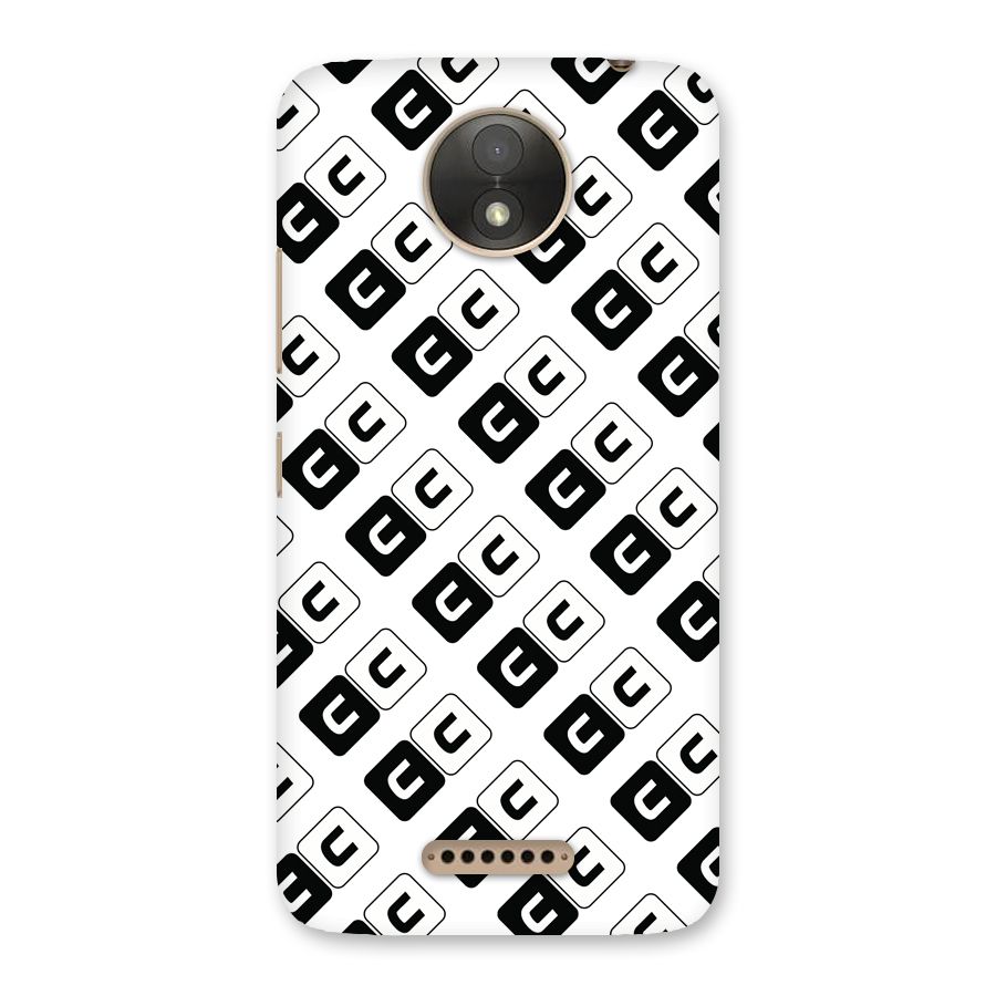 CoversCart Diagonal Banner Back Case for Moto C Plus