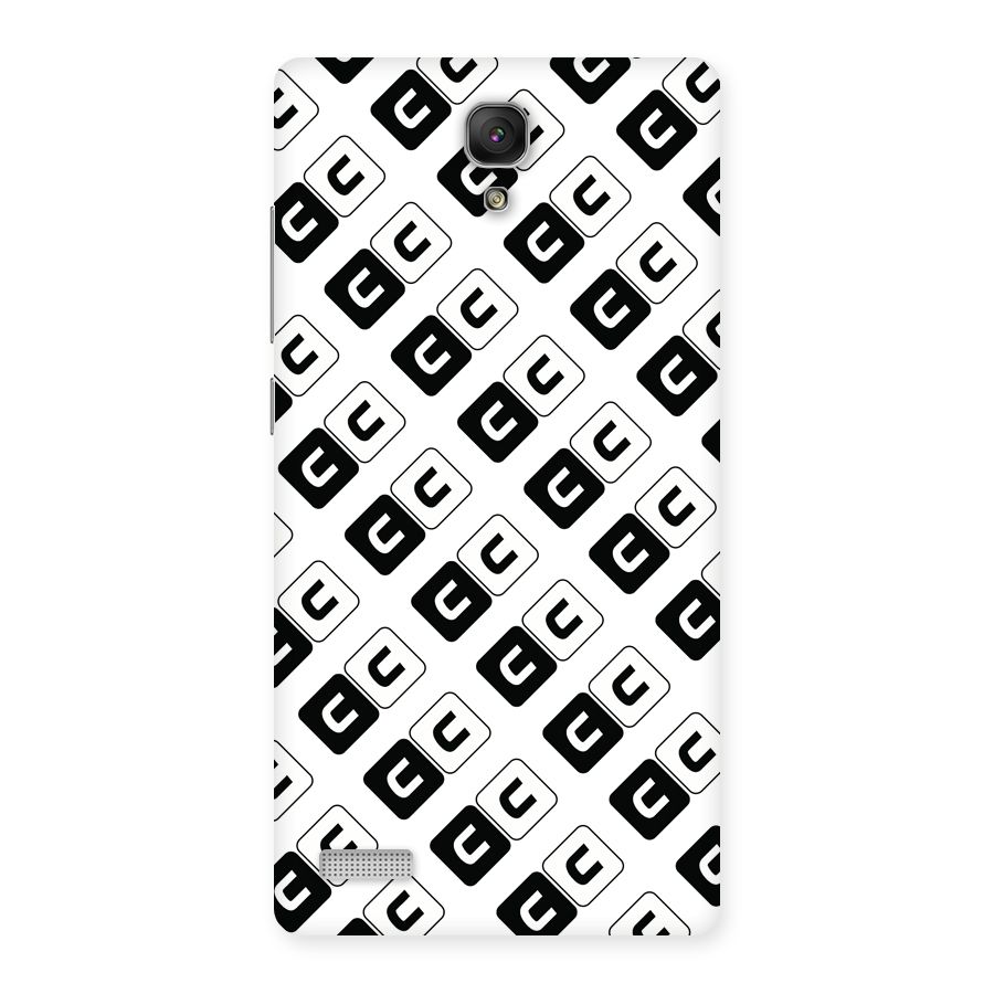 CoversCart Diagonal Banner Back Case for Redmi Note