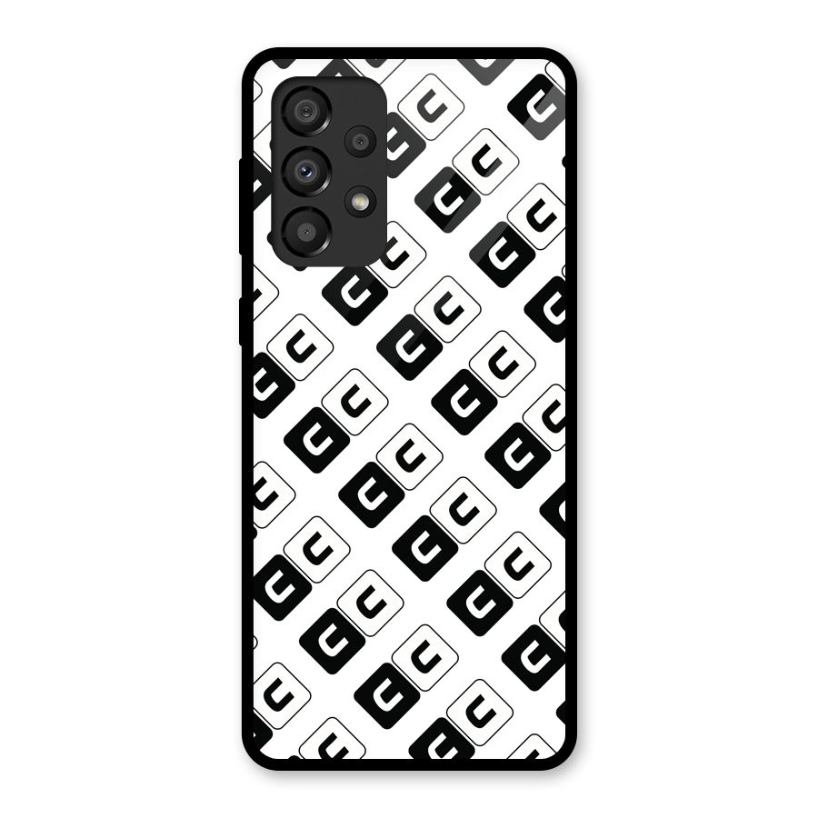 CoversCart Diagonal Banner Glass Back Case for Galaxy A33 5G