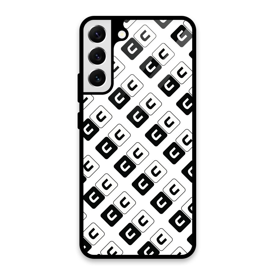 CoversCart Diagonal Banner Glass Back Case for Galaxy S22 Plus 5G