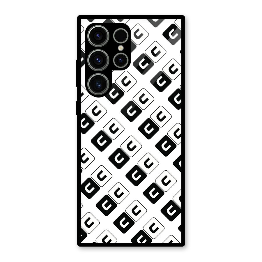 CoversCart Diagonal Banner Glass Back Case for Galaxy S23 Ultra