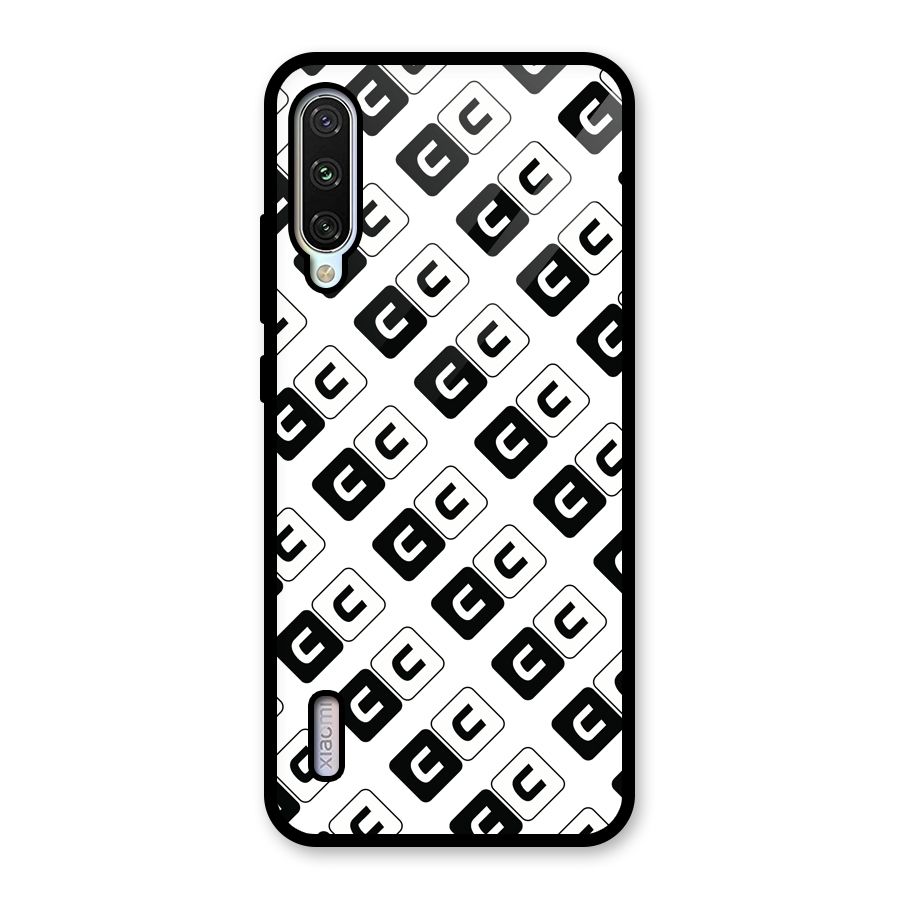 CoversCart Diagonal Banner Glass Back Case for Mi A3