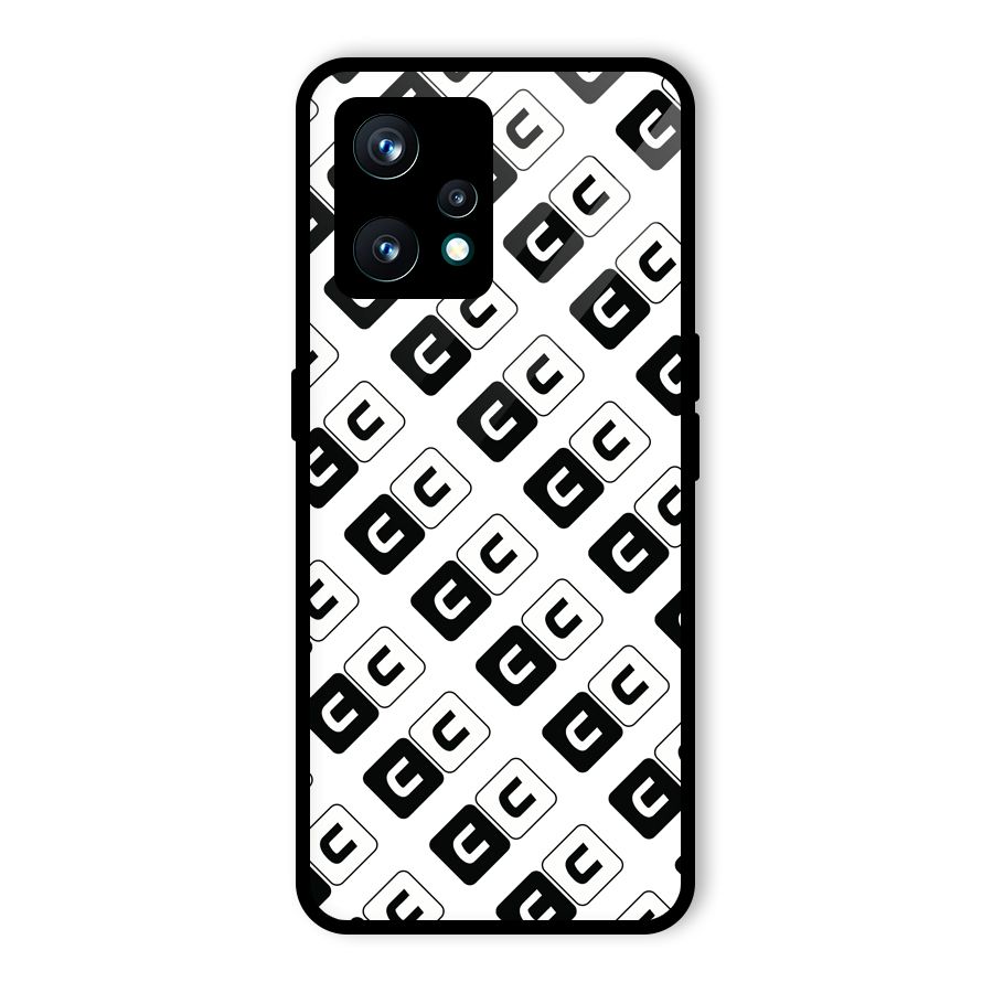 CoversCart Diagonal Banner Glass Back Case for Realme 9 Pro Plus 5G