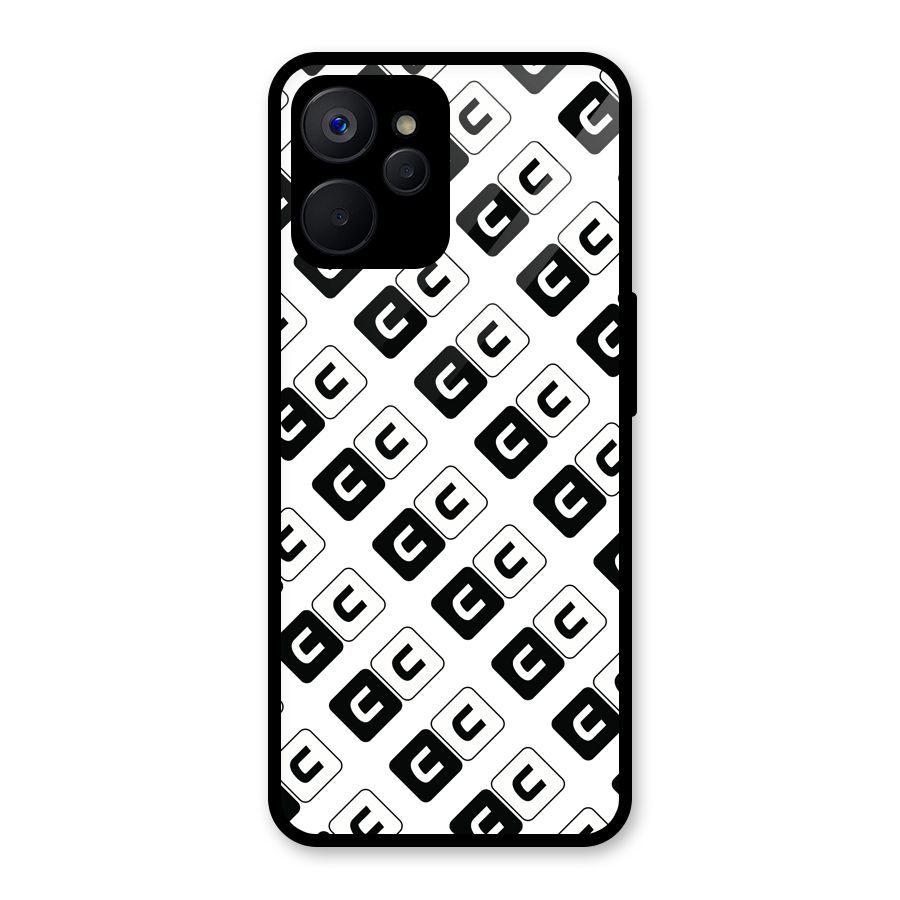 CoversCart Diagonal Banner Glass Back Case for Realme 9i 5G