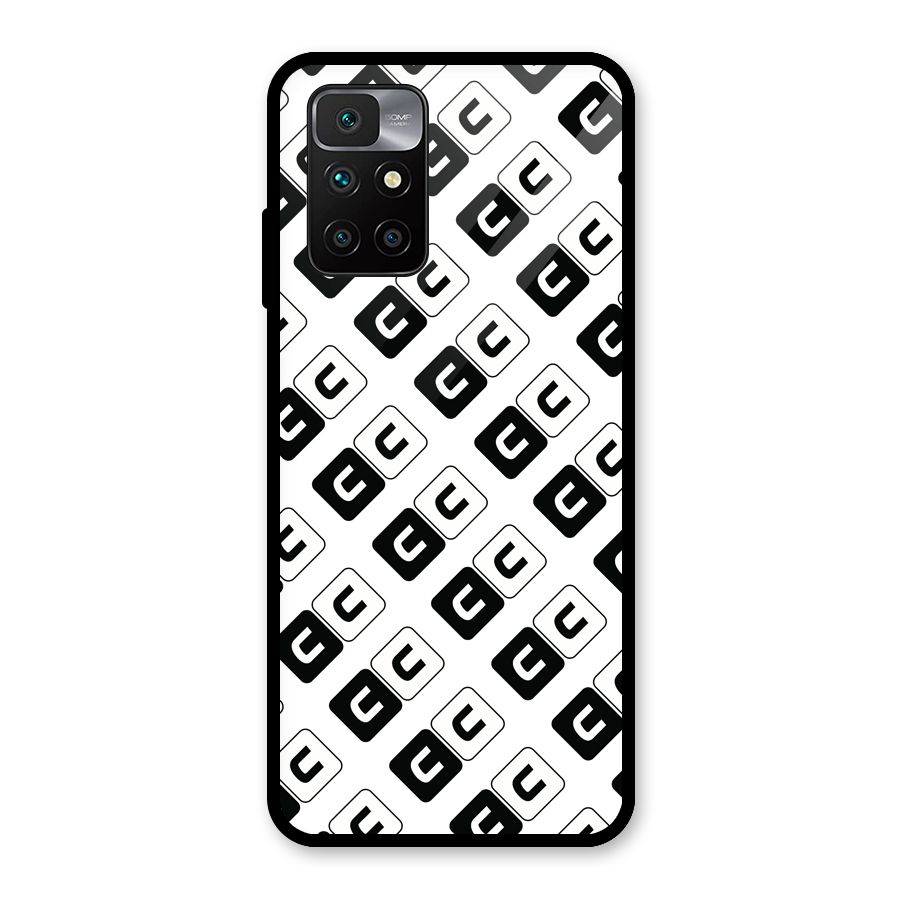 CoversCart Diagonal Banner Glass Back Case for Redmi 10 Prime