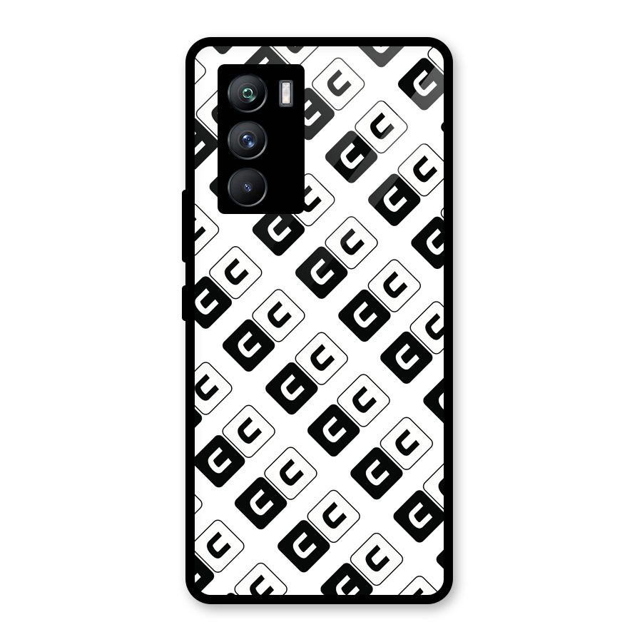 CoversCart Diagonal Banner Glass Back Case for Vivo iQOO 9 SE