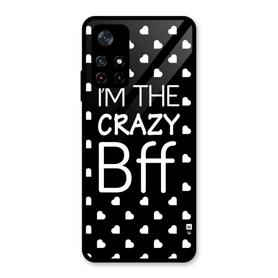 Crazy Bff Glass Back Case for Poco M4 Pro 5G