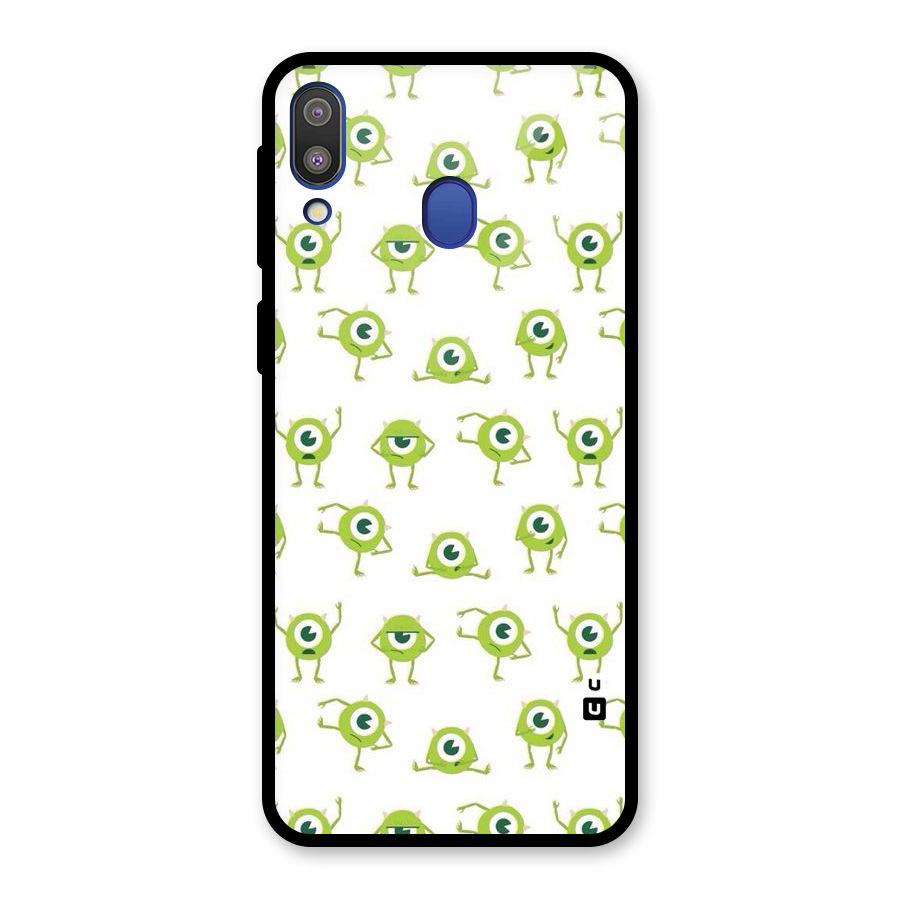 Crazy Green Maniac Glass Back Case for Galaxy M20