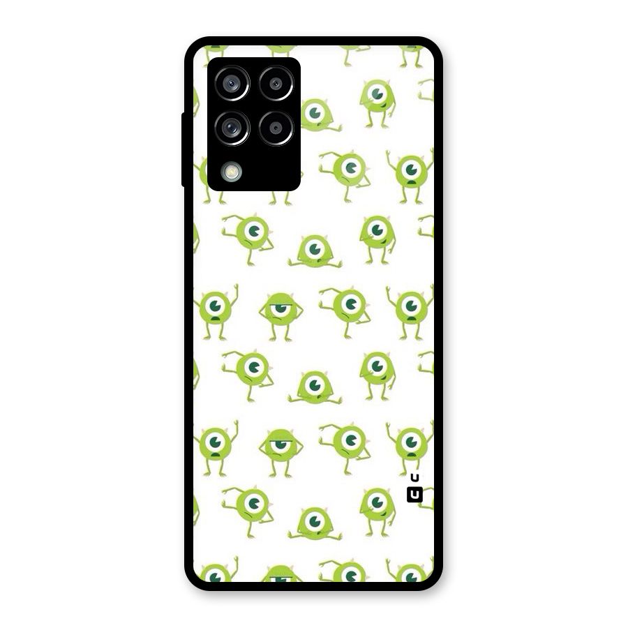 Crazy Green Maniac Glass Back Case for Galaxy M53 5G