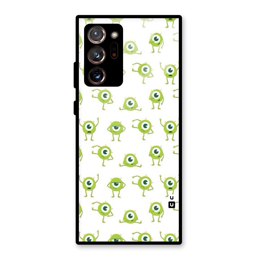 Crazy Green Maniac Glass Back Case for Galaxy Note 20 Ultra