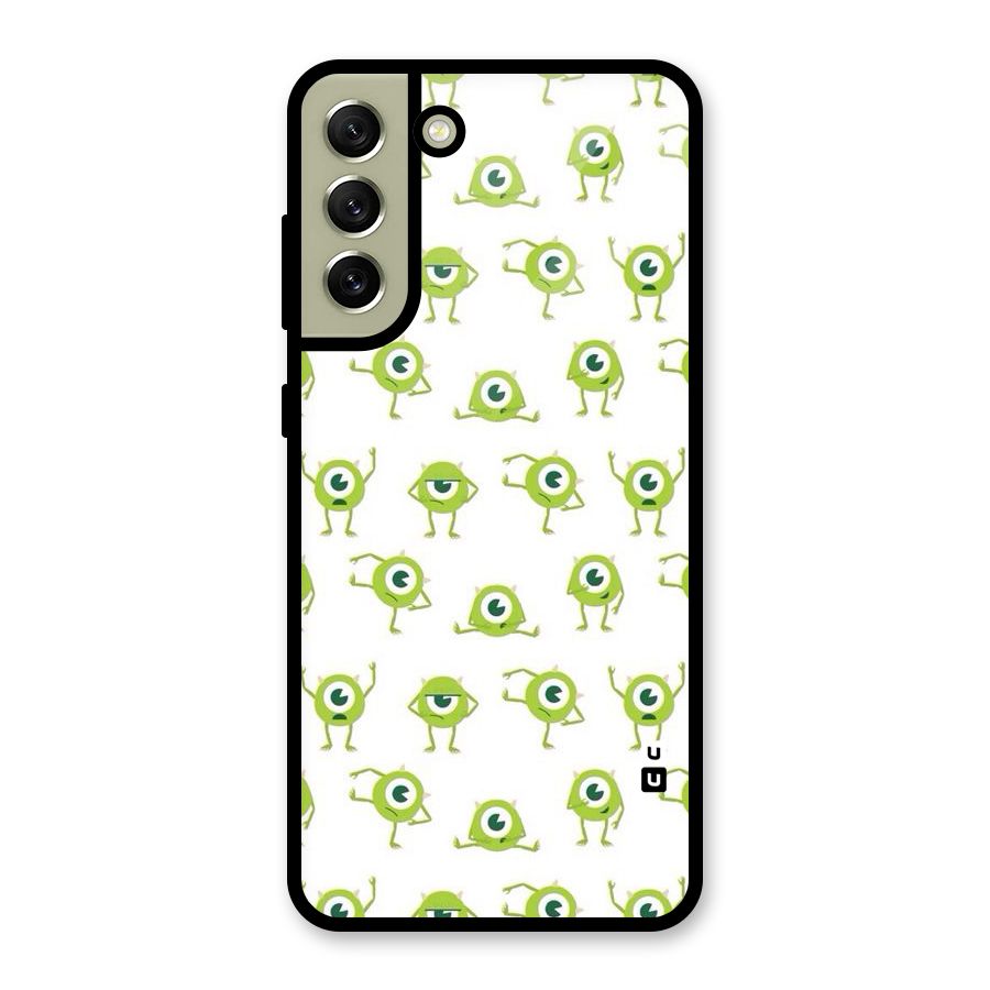 Crazy Green Maniac Glass Back Case for Galaxy S21 FE 5G