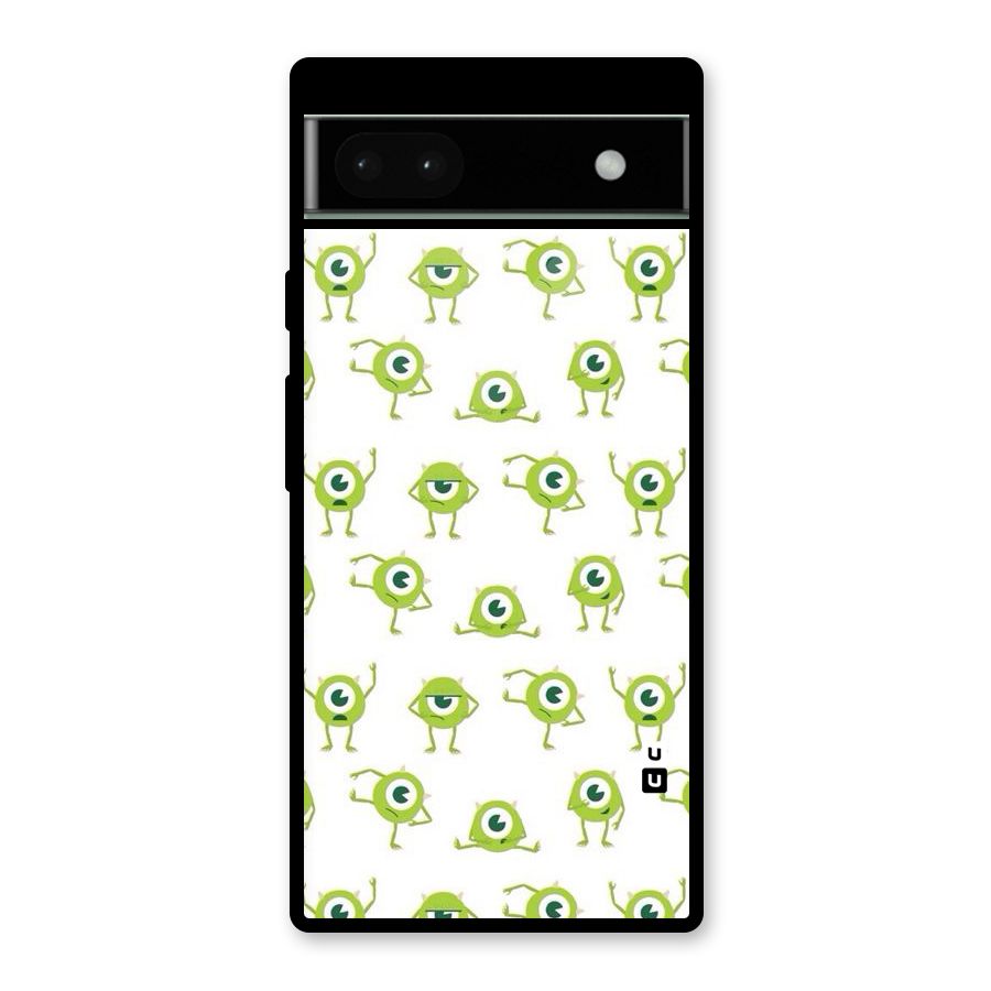Crazy Green Maniac Glass Back Case for Google Pixel 6a