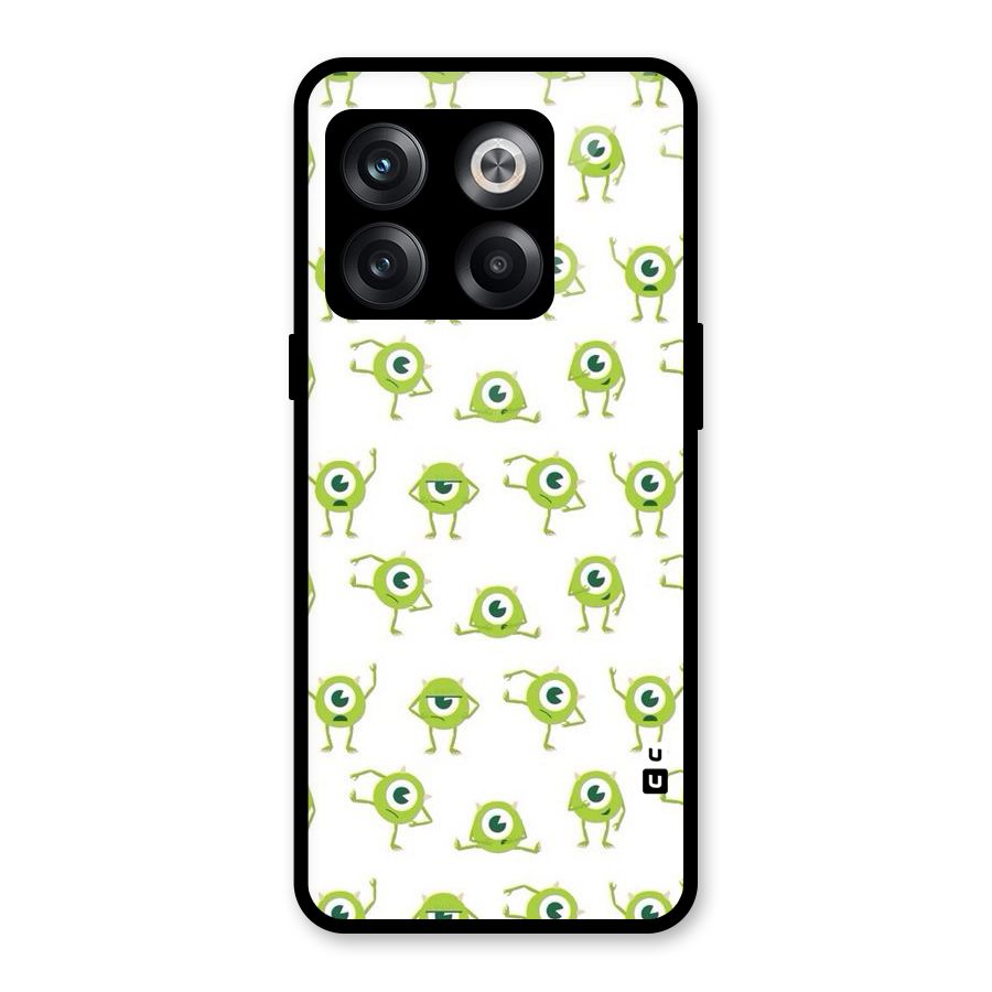 Crazy Green Maniac Glass Back Case for OnePlus 10T