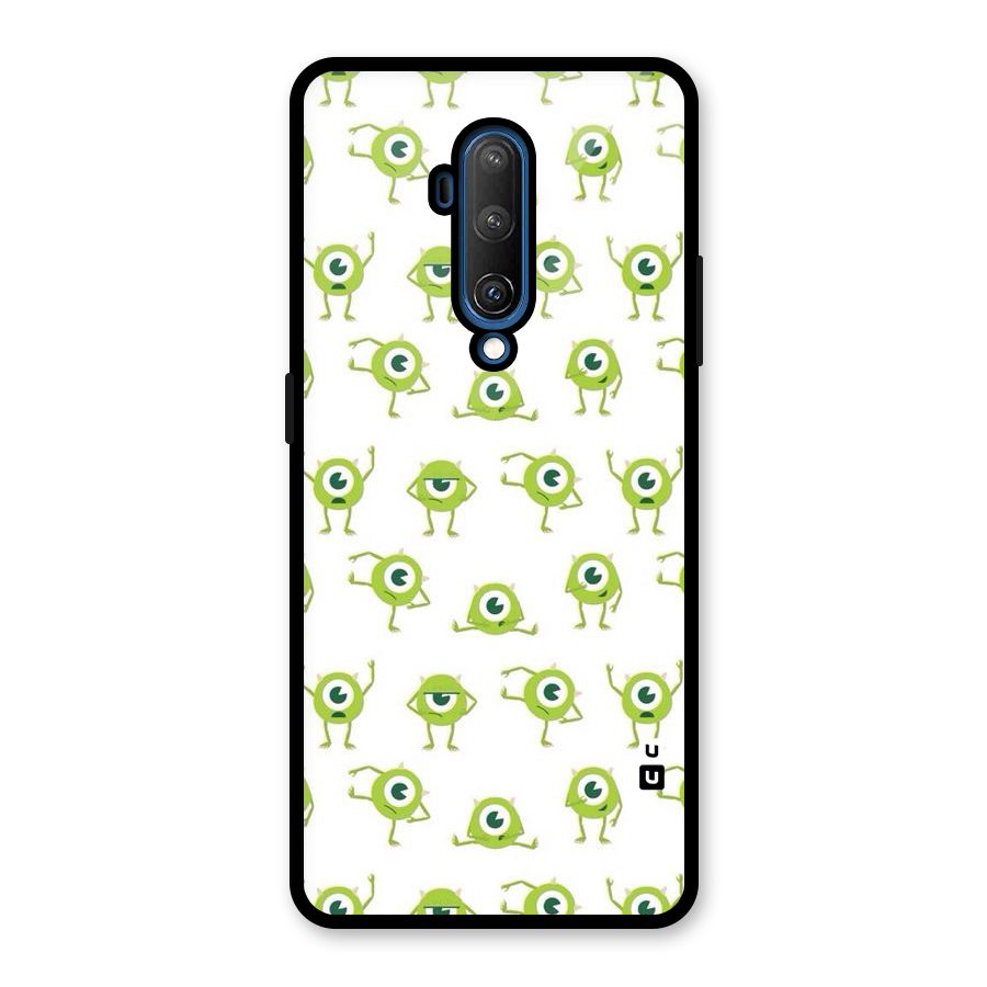 Crazy Green Maniac Glass Back Case for OnePlus 7T Pro