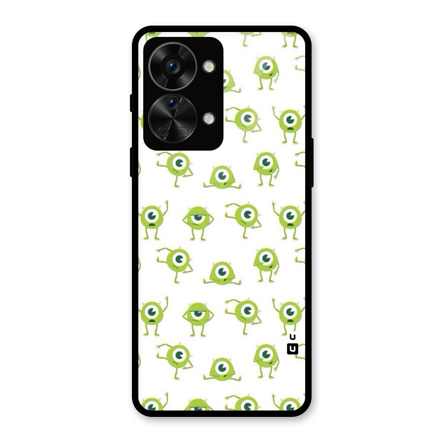 Crazy Green Maniac Glass Back Case for OnePlus Nord 2T