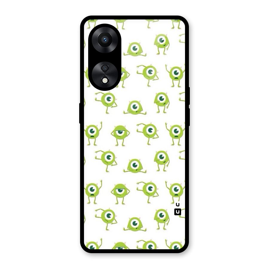 Crazy Green Maniac Glass Back Case for Oppo A78