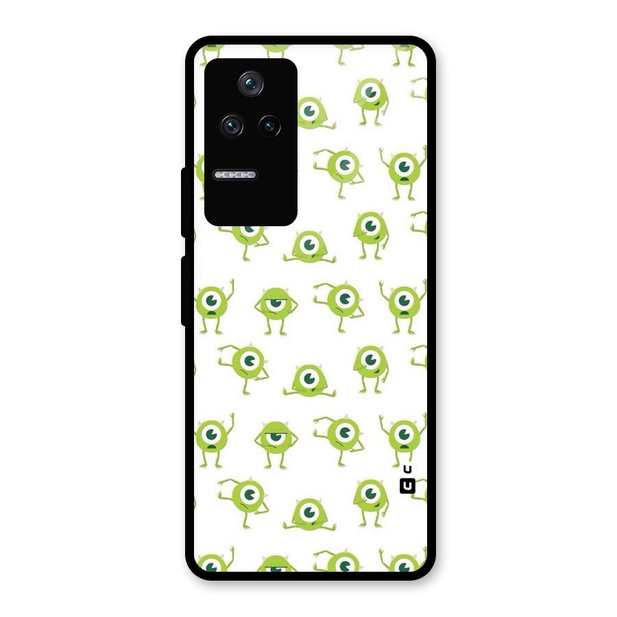 Crazy Green Maniac Glass Back Case for Poco F4 5G