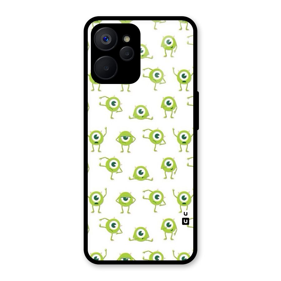 Crazy Green Maniac Glass Back Case for Realme 9i 5G