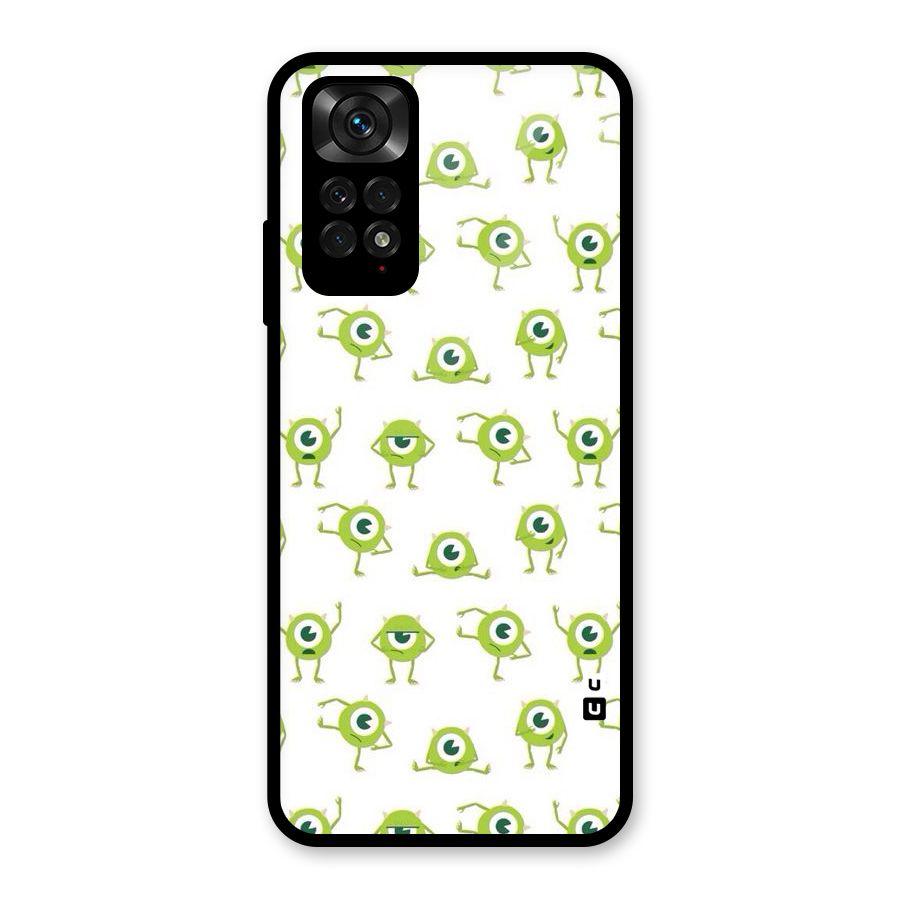 Crazy Green Maniac Glass Back Case for Redmi Note 11
