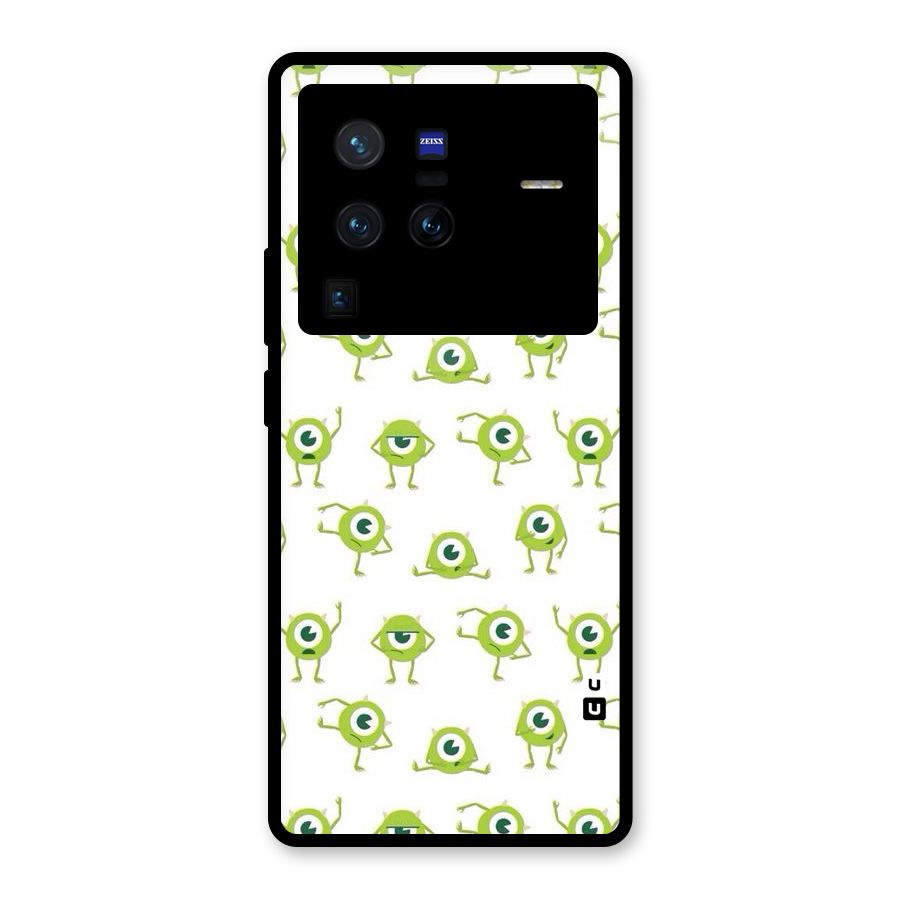 Crazy Green Maniac Glass Back Case for Vivo X80 Pro