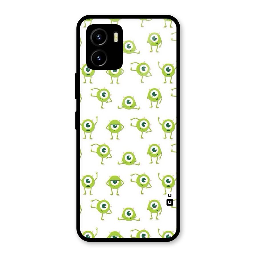 Crazy Green Maniac Glass Back Case for Vivo Y15s