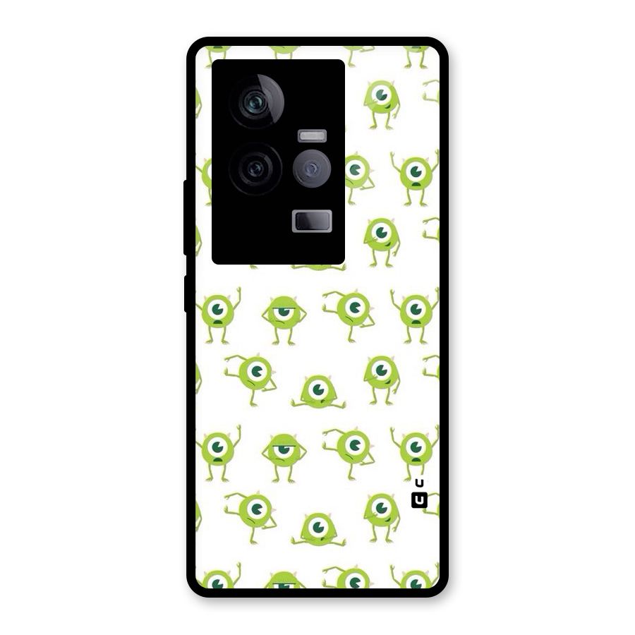 Crazy Green Maniac Glass Back Case for Vivo iQOO 11 5G