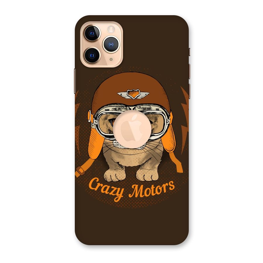 Crazy cat Back Case for iPhone 11 Pro Max Logo Cut