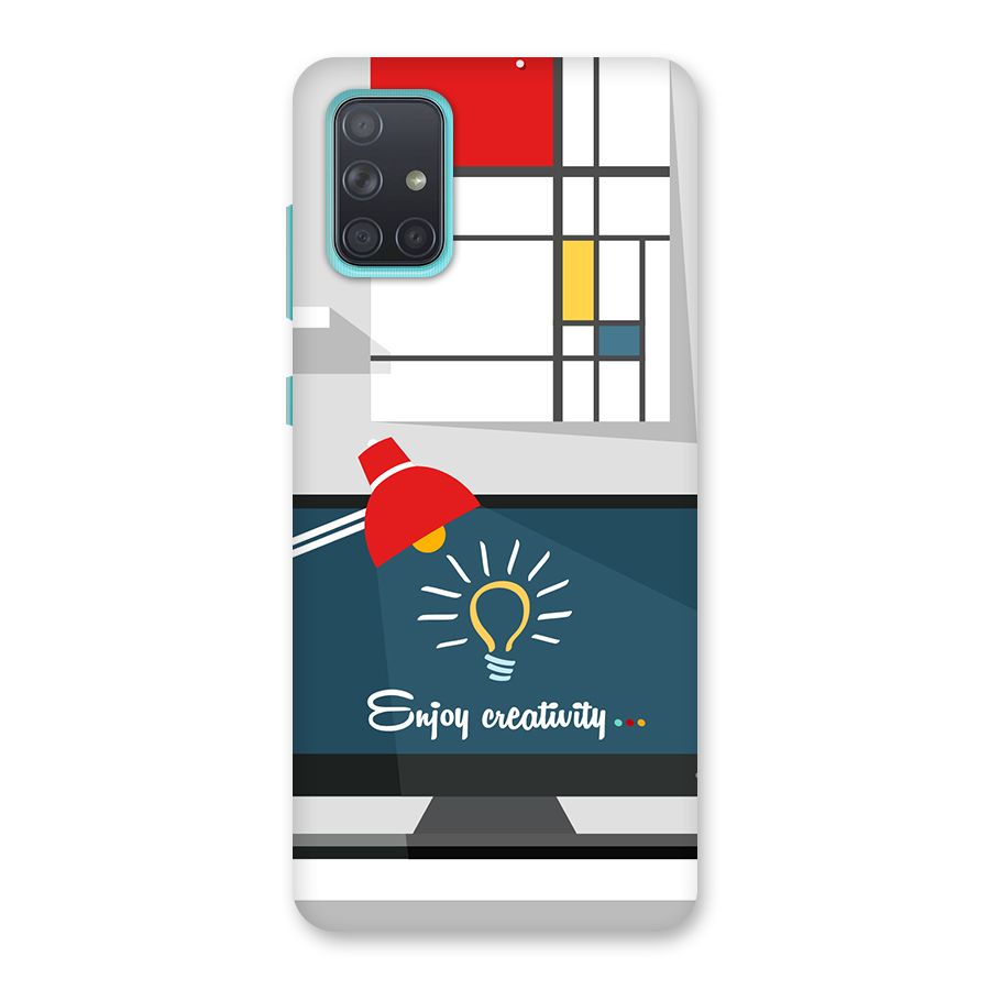 Creative Workspace Design Back Case for Galaxy A71
