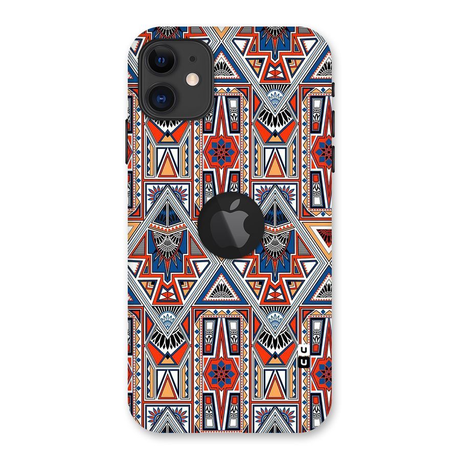 Creative Aztec Art Back Case for iPhone 11 Logo Cut