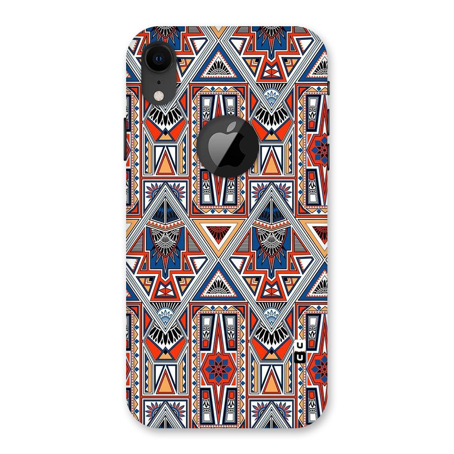 Creative Aztec Art Back Case for iPhone XR Logo Cut