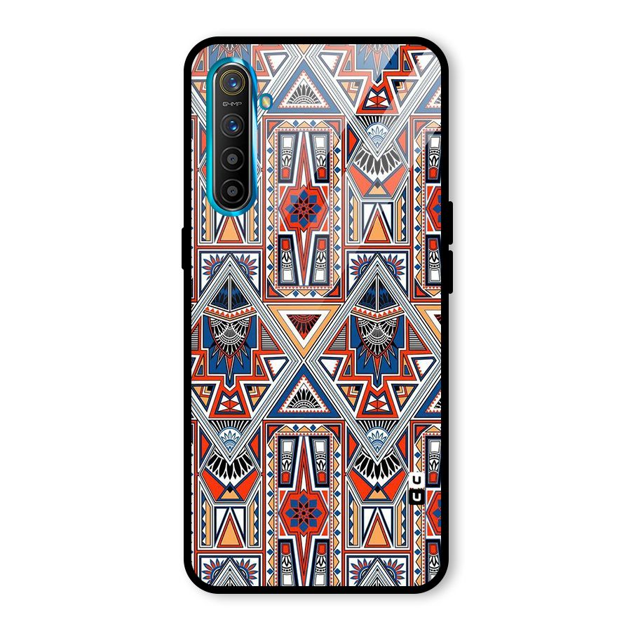 Creative Aztec Art Glass Back Case for Realme X2