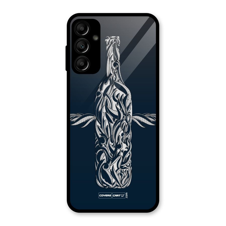 Creative Bottle Glass Back Case for Galaxy A14 5G