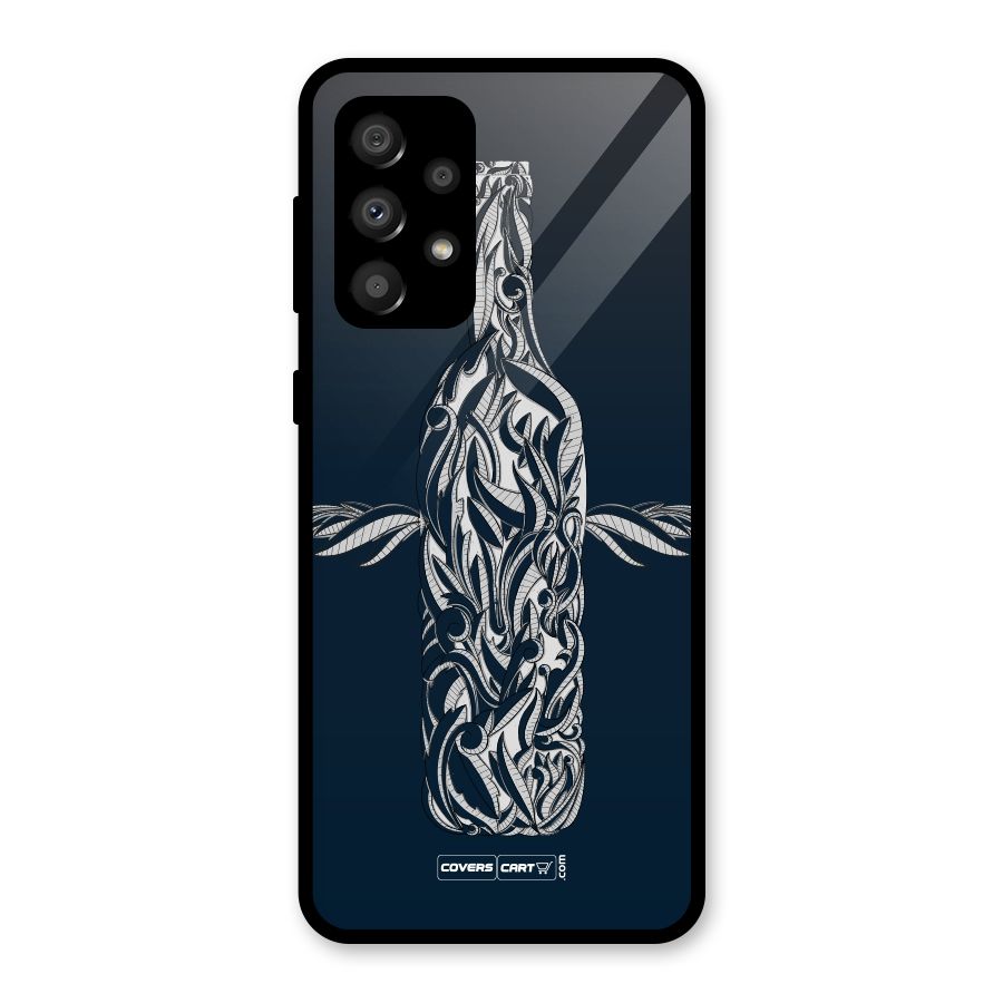 Creative Bottle Glass Back Case for Galaxy A32