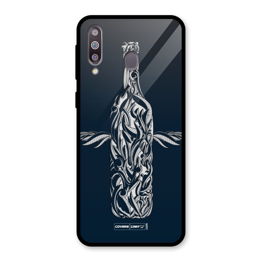 Creative Bottle Glass Back Case for Galaxy M30