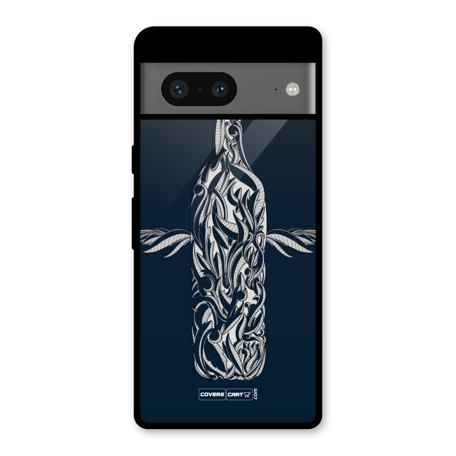 Creative Bottle Glass Back Case for Google Pixel 7