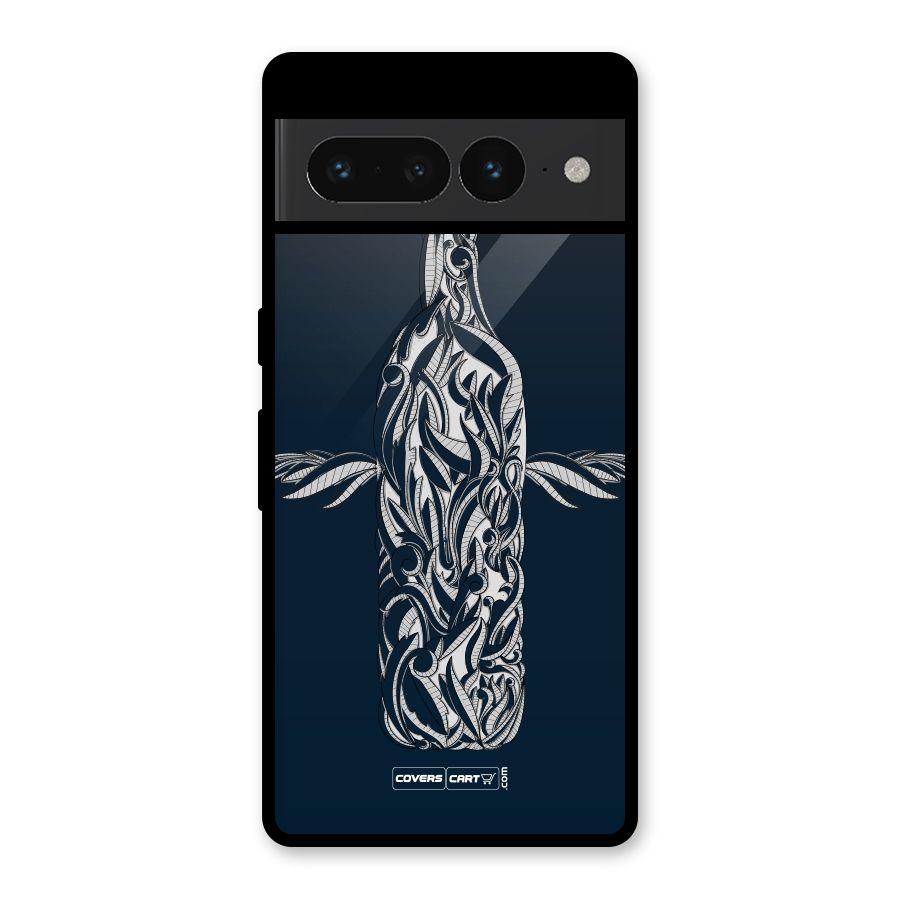 Creative Bottle Glass Back Case for Google Pixel 7 Pro