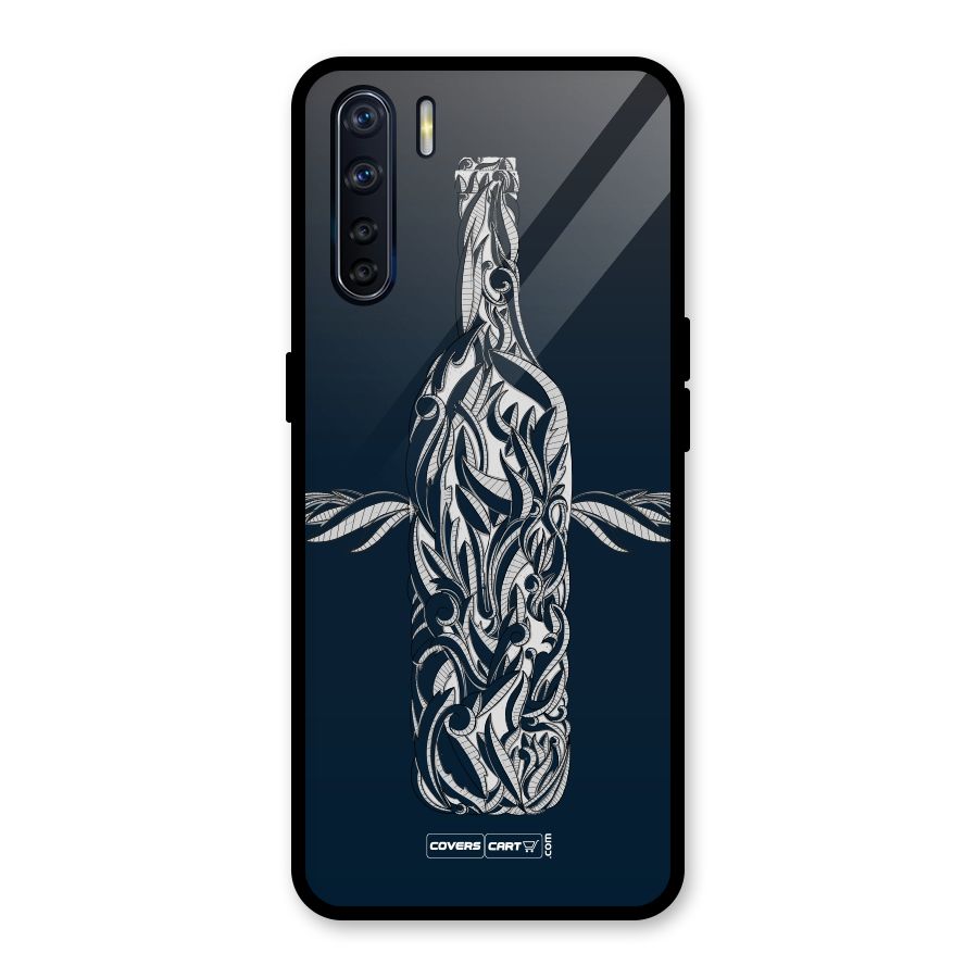 Creative Bottle Glass Back Case for Oppo F15