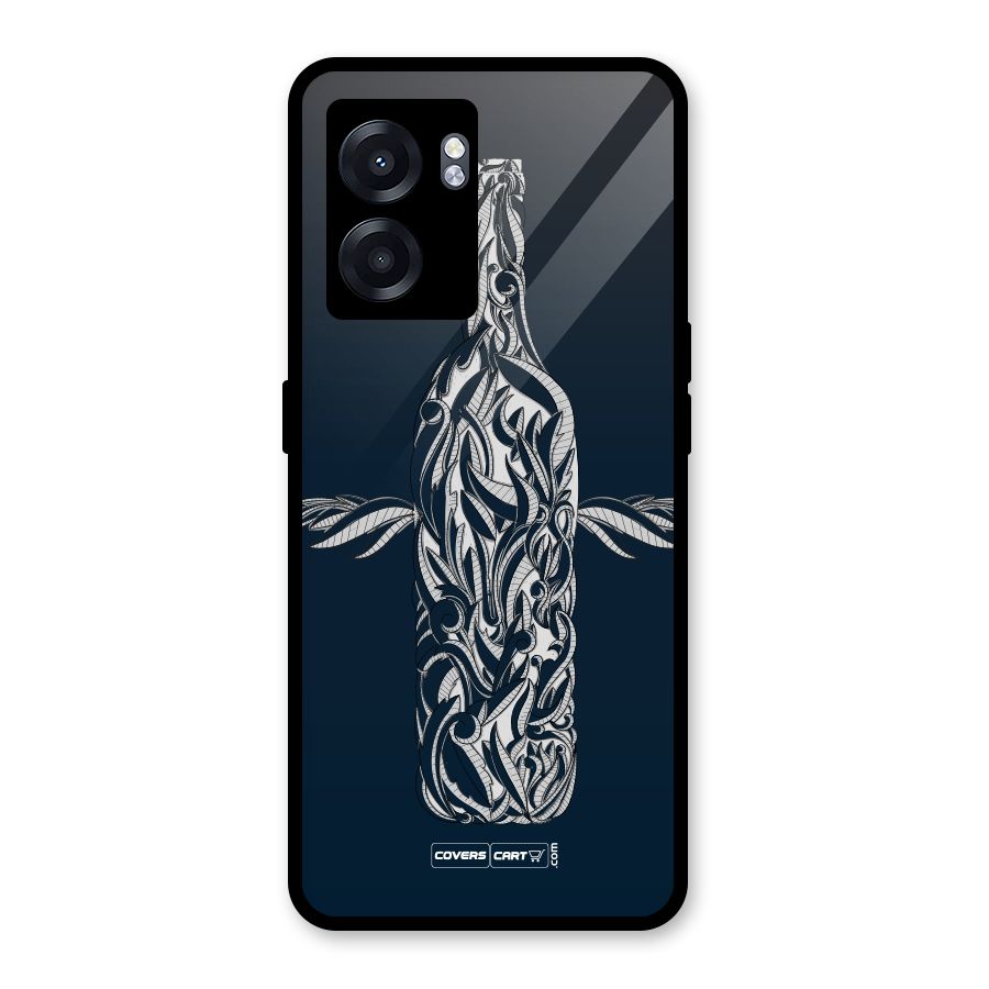 Creative Bottle Glass Back Case for Realme Narzo 50 5G