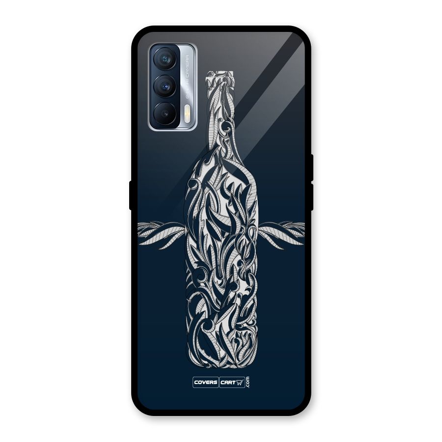 Creative Bottle Glass Back Case for Realme X7