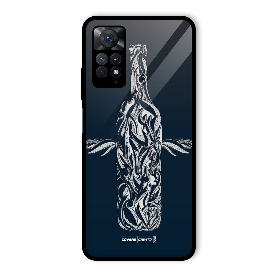 Creative Bottle Glass Back Case for Redmi Note 11 Pro Plus 5G