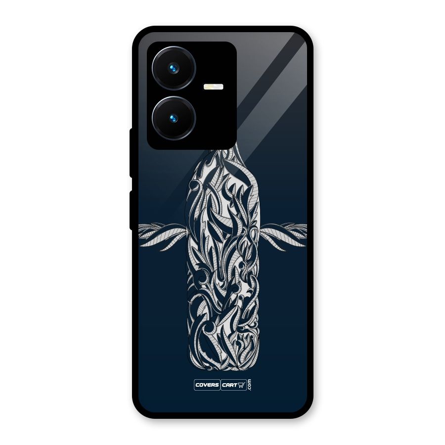 Creative Bottle Glass Back Case for Vivo Y22