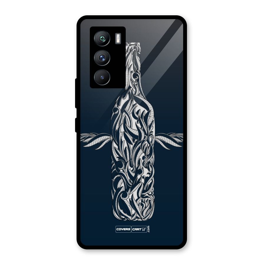 Creative Bottle Glass Back Case for Vivo iQOO 9 SE
