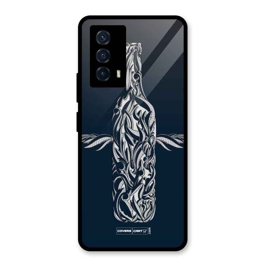 Creative Bottle Glass Back Case for Vivo iQOO Z5