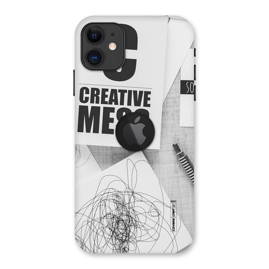 Creative Mess Back Case for iPhone 11 Logo Cut