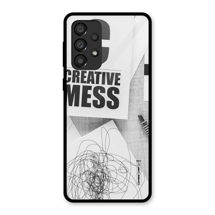 Creative Mess Glass Back Case for Galaxy A33 5G